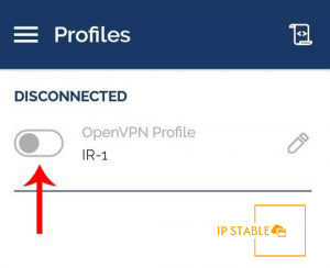 اکنون کانکشن OpenVPN با موفقیت ایجاد شده